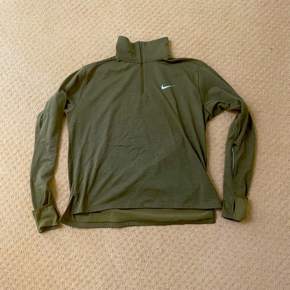 Nike 1/2 zip long sleeve dri-fit running top - Picture 1 of 3